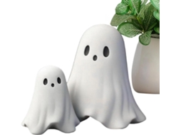 Centro De Mesa Com Uma Estatueta De Fantasma Assustadora E Fofa, Feita De Resina |