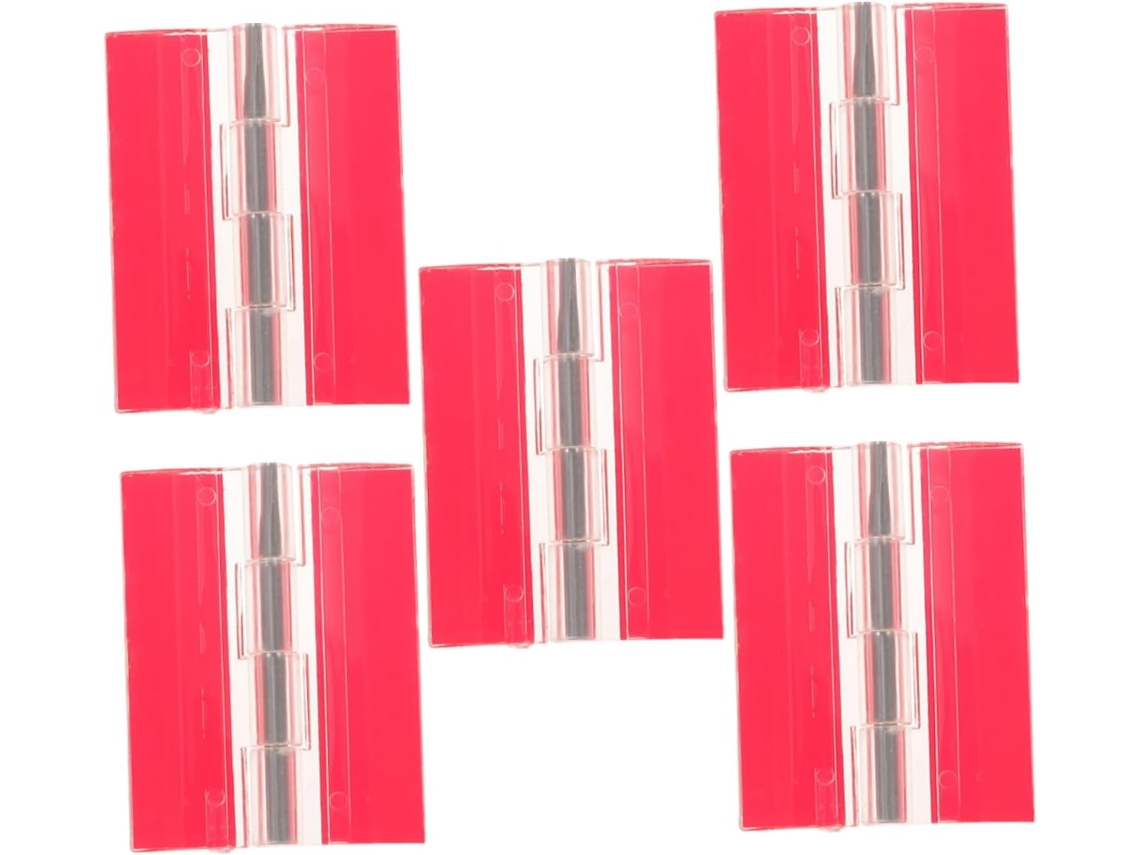 Conjunto De 5 Acrílico Com Eixo Aço, Para Gavetas, Caixas, E Portas