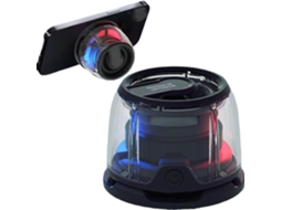 Caixa De Som Magnética Sem Fio, Com Luz Rgb E Bateria Externa, Multicolorida.