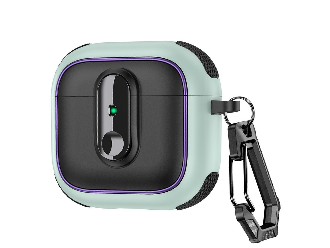 Estojo Magnético Armor Para Fones De Ouvido Sem Fio Airpods 4 Com Trava De Segurança