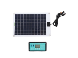 Carregador de Bateria para Painel Solar 50w com 1 Painel Solar 5 Unidades da Klb BRILVIBERA