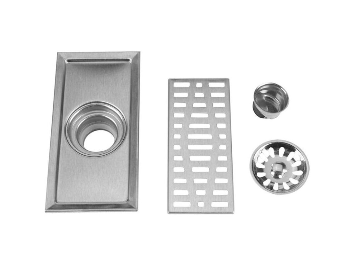 Ralo de Piso 20 X 10 Cm, para Banheiro, Cozinha e Chuveiro AQUAFORGE