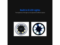 Microscópio Portátil Digital 1600x Lupa Manual Com 8 Leds Para Inspeção Industrial