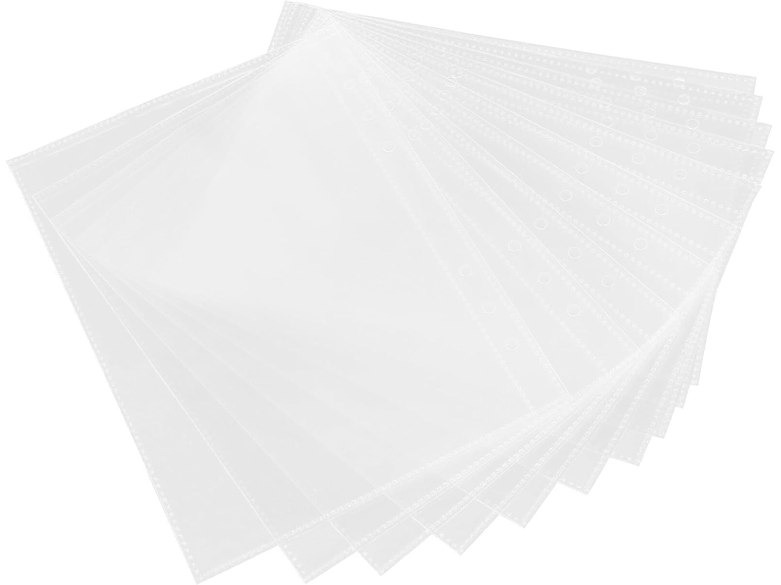 Protetores De Folhas Transparentes Em Pvc Tamanho A5 Da Ciieeo, 20 Unidades, Para Pastas De Escritório E Escolares