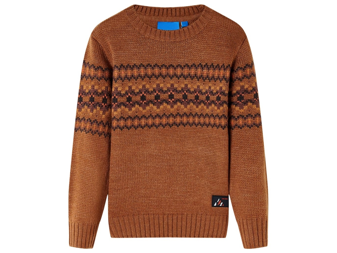 Camisola De Malha Para Criança Cor Conhaque 92