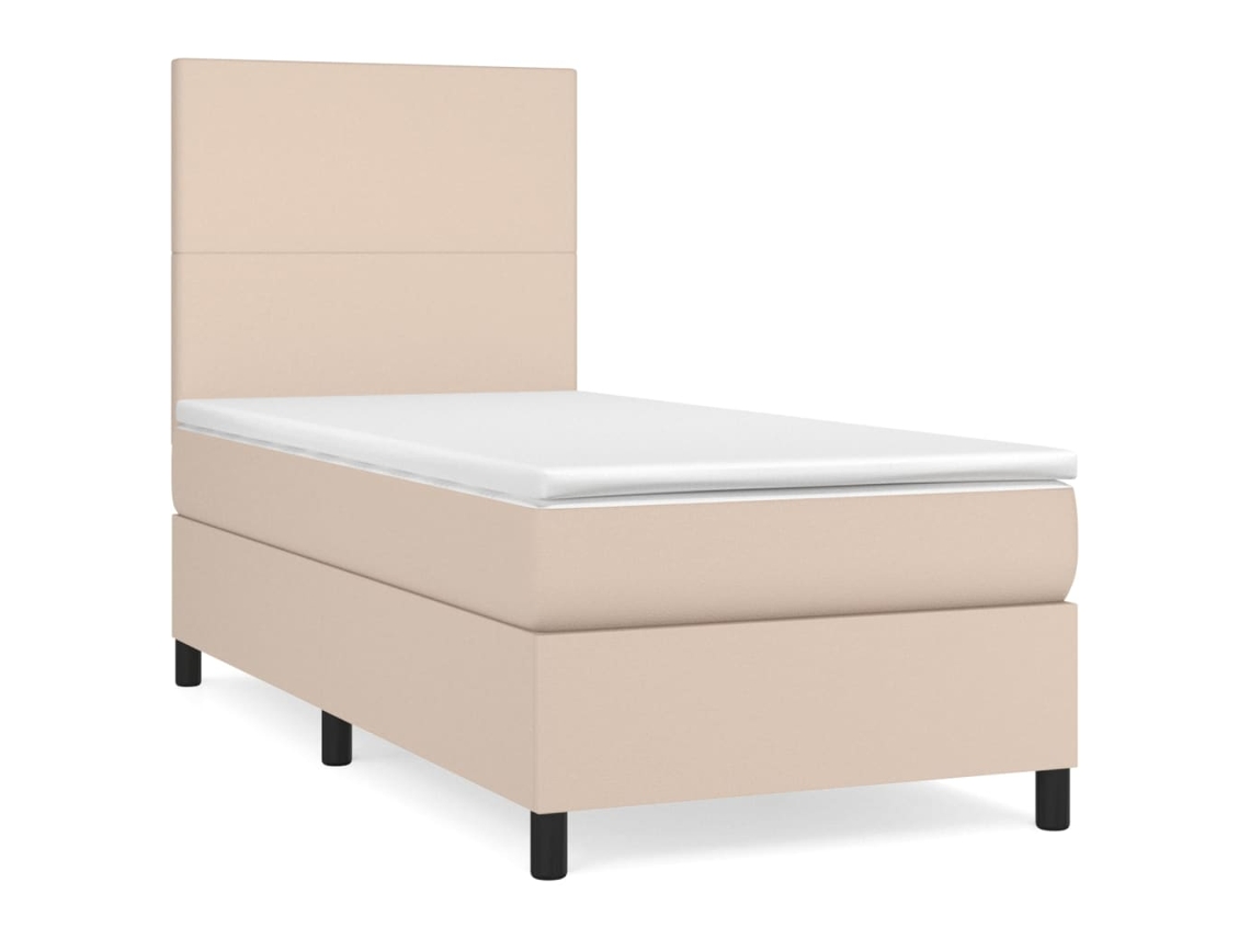 Box Spring Bed, Box Spring Beds Vidaxl Marrom Couro Artificial (90 X 200 Cm)