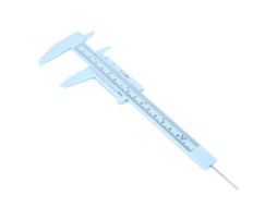 Laxiscreed Paquímetro De Plástico De Alta Precisão 150mm Com Escala Dupla, Azul Para Medições Exatas