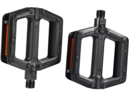 Pedais compactos antiderrapantes para bicicletas elétricas de estrada.