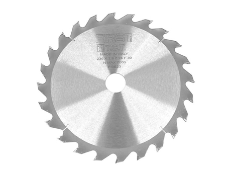 Lâmina de Serra Circular Hm D. 230 X Al. 30 X Th. 2,8/1,8 Mm X Z24 Alt para Madeira Eleth I  FIRST ITALIA