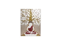 Decoração de Parede Dkd Home Decor Bege Dourado 70 X 4 X 100 Cm