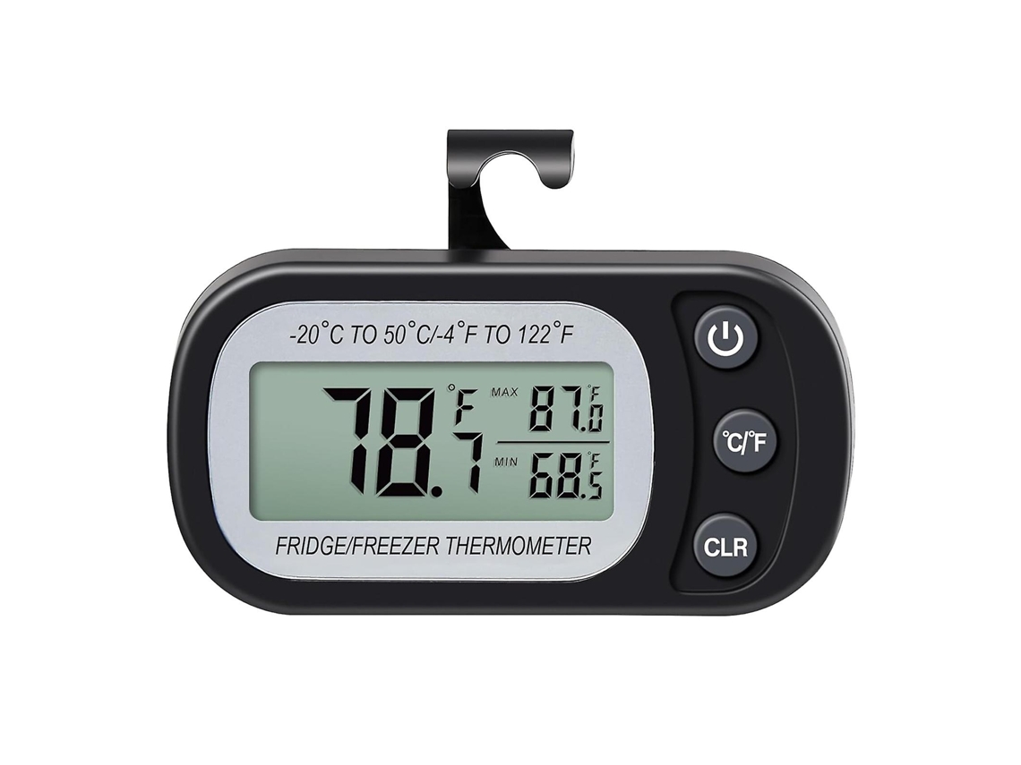 Termômetro Digital Para Geladeira, Termômetro À Prova Dágua Para Geladeira E Freezer, Termômetro Para Geladeira Com Visor Lcd Grande Ly Ebike