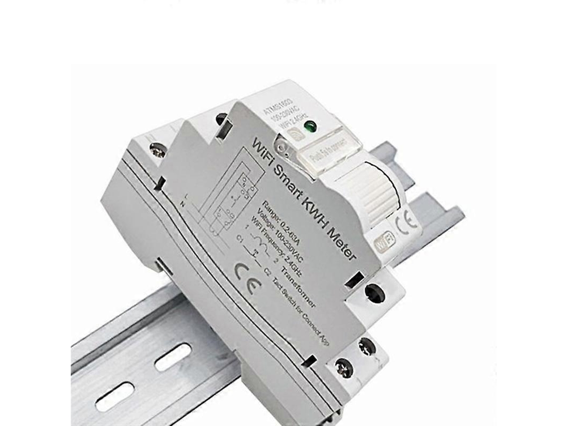 Lurelia Medidor De Energia Elétrica Tuya Smart Wi-fi Kwh Din Rail Monofásico Ac 110v 230v Ct Ac Medidor Por Aplicativo Em Tempo Real