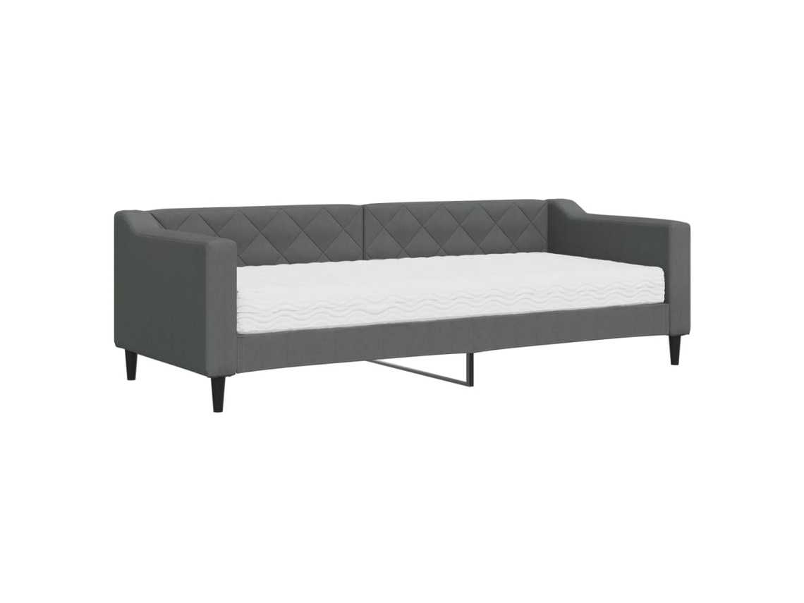 Daybed With Mattress, Daybeds With Mattresses Vidaxl Cinzeto Tecido (80 X 200 Cm)