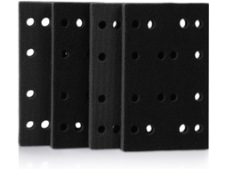 Conjunto De 4 Almofadas Interface Lixa Esponja Preta