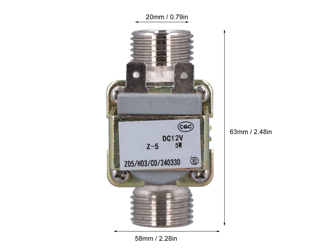 Válvula Solenoide Laxiscreed G1/2 Com Filtro Removível E Proteção Contra Retrocesso