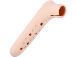 Capa Protetora De Silicone Bege Para Maçaneta Porta 2 Peças