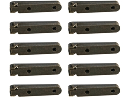 Pacote Com 10 Dobradiças Pequenas De Liga Zinco Para Portas Armários, 45x30x6mm, Estilo Retrô, Fácil Instalação