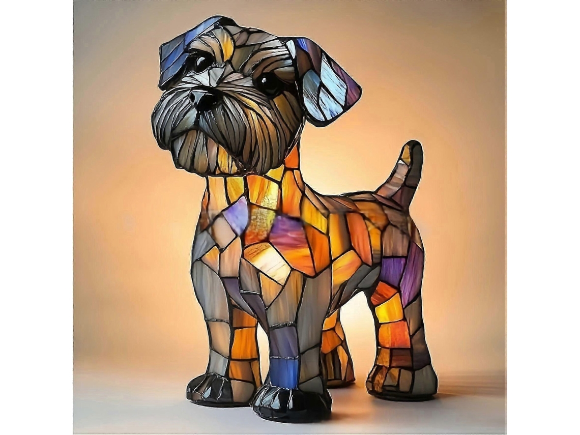 Luminária Noturna Led Decorativa Em Resina Da Série Cachorro Estátua Criativa De Animal Para Mesa De Trabalho Wellngs Aquaforge