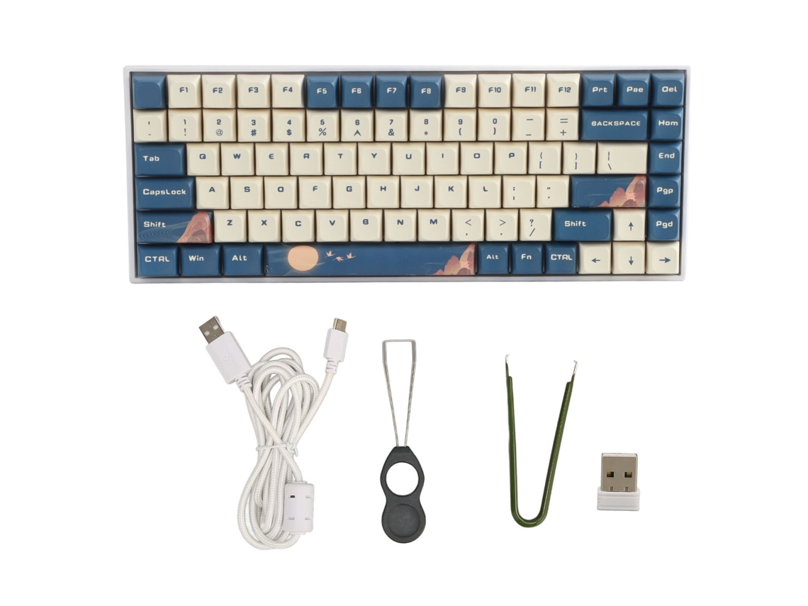 Teclado Mecânico 84 Teclas LAXISCREED Bluetooth Rgb