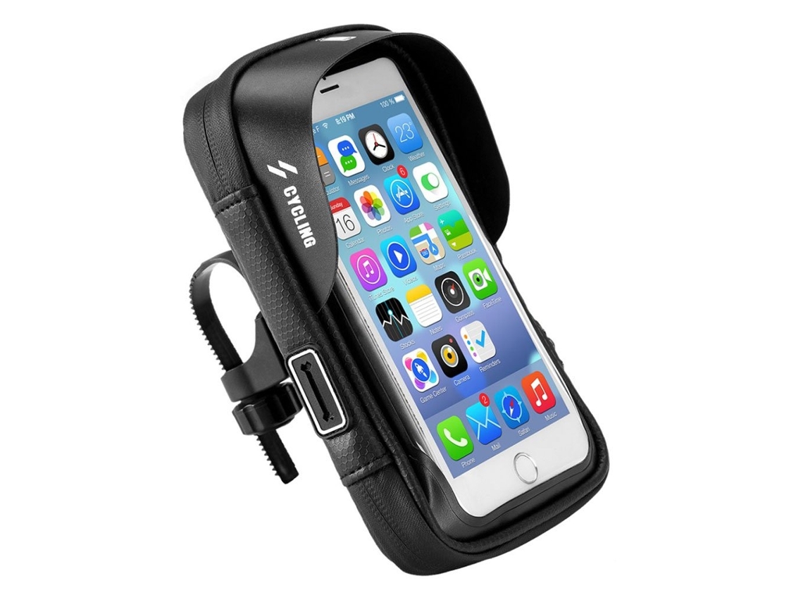 Bolsa Universal Impermeável para Guidão de Bicicleta Sz b17 3 para Smartphone de 5,8 Polegadas, Preta. BRILVIBERA