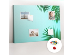 Painel De Cortiça Para Parede Folhas Tropicais Para A Sala De Estar Espelharte (70x100 Cm)