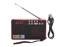 Lurelia Rádio Portátil Am/fm, Bluetooth, Usb, Compacto