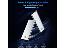 Unidade de Estado Sólido Portátil LAXISCREED 1tb Usb 3.1 Type c
