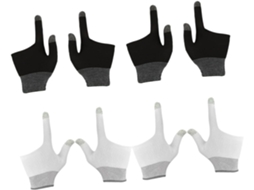 Abaodam Conjunto De 4-pares Pads Jogo Táteis Grafite Para Dois Dedos, Para Maior Precisão, Bilhar Preto E Branco