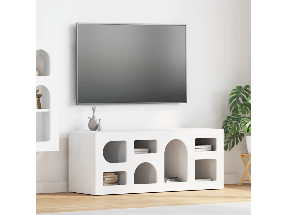 Vidaxl Gabinete Para Tv Elst 100 X 35 X 40 Cm Branco