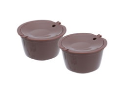 2 filtros de cápsula de café reutilizáveis, ABS, para máquina de café, casa e escritório | S/MARCA