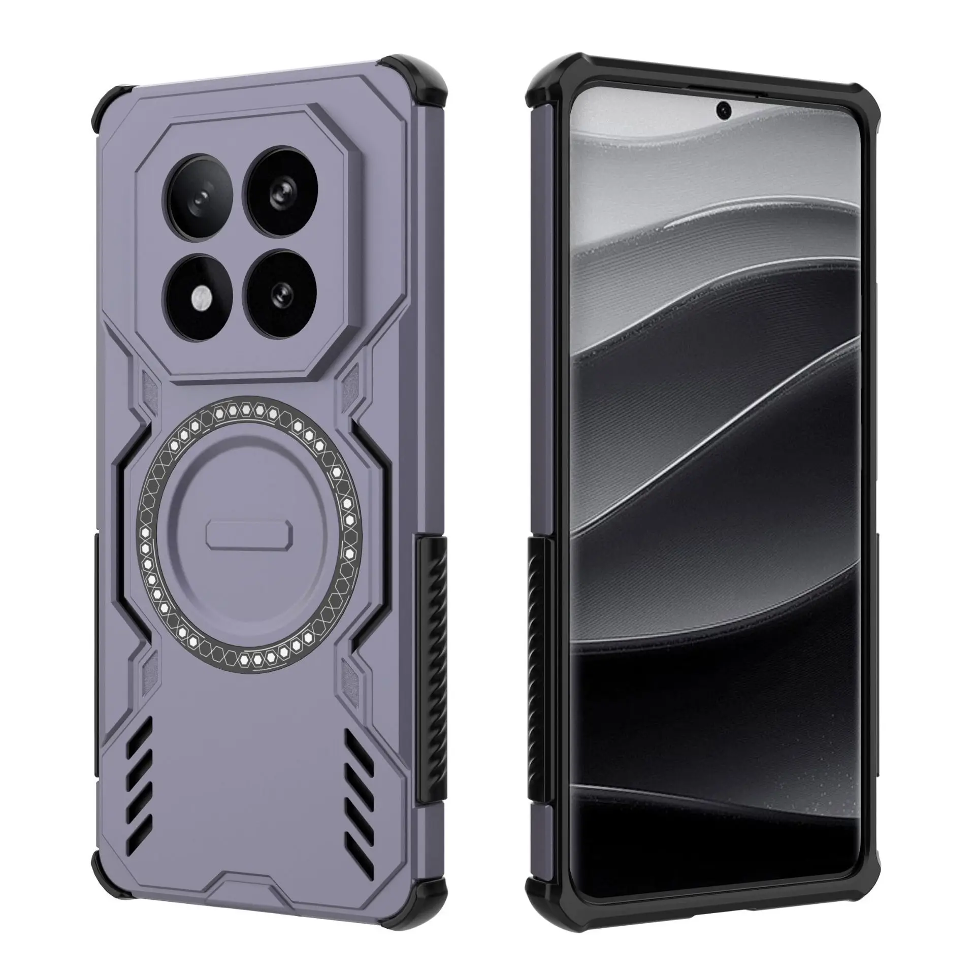 (roxo, Redmi Note 15 Pro 5g) Capa Protetora Resistente Para Celular, Capa Rígida Magnética À Prova De Choque