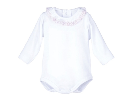 Calamaro C19001 Long Sleeve Body Branco 6 Months