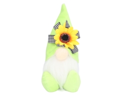 Boneco Peludo de Gnomos com Girassol Amarelo decorativo sem rosto S/MARCA