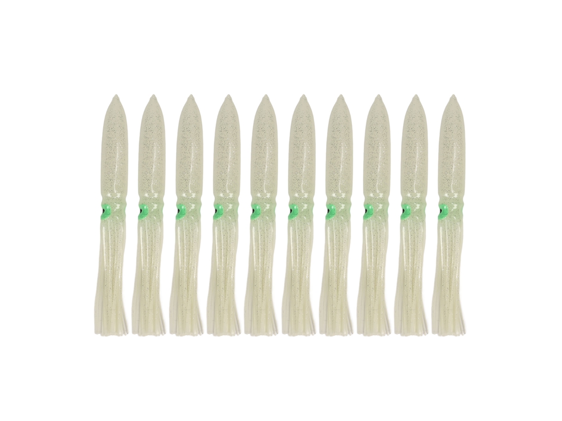 Isca Artificial Lula Luminosa 30cm com Gancho 10un