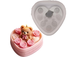 Rosa De Silicone Trançada Em Formato De Coração Para Aromaterapia Detalhada E Projetos