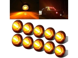 Luz Indicadora Lateral Led Universal Nova Line 12v 24v para Carro Caminhão Reboque Amarela