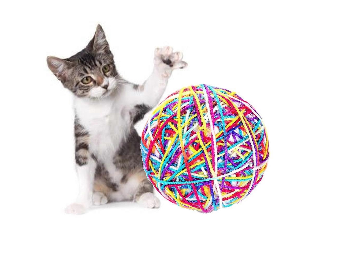 Bola De Lã Para Gatos Interativa E Resistente