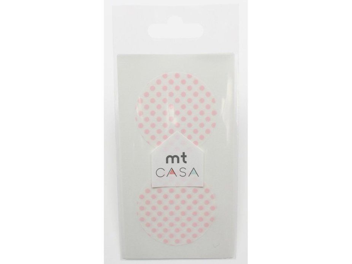 Fita Adesiva Washi, Autocolante Decorativo Redonda E Washi Com Bolinhas Rosa