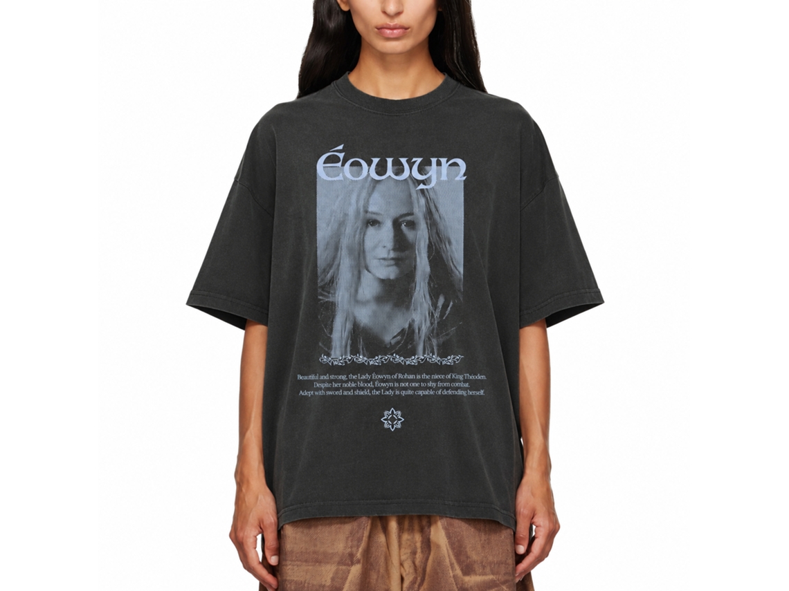 Rockinstone Lord Of The Rings Eowyn The Shieldmaiden Black T-shirt Size:xl