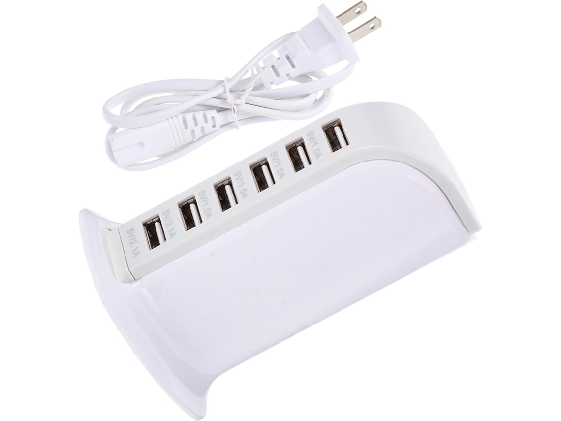 Carregador Usb De 6 Portas Com Boa Dissipação Calor E Detecção