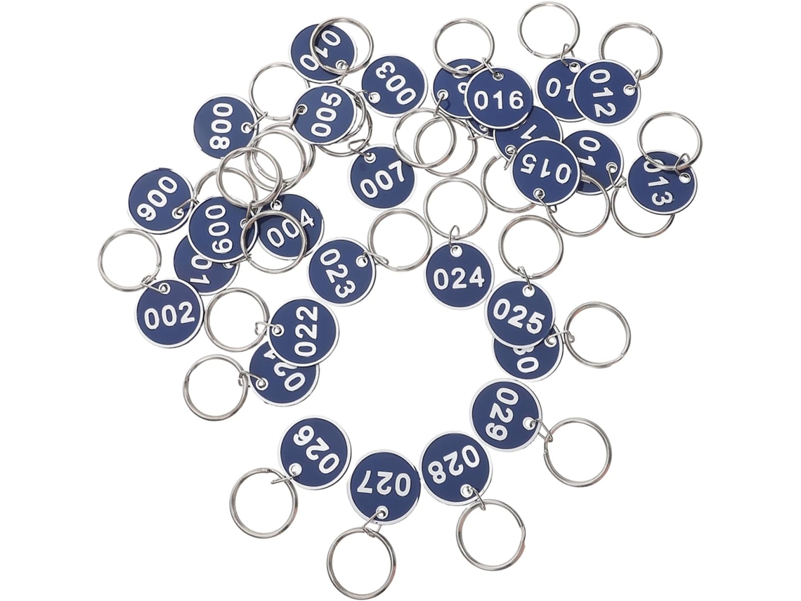 Chaveiros Ciieeo Em Alumínio Azul Para Bagagem, Placas De Identificação Resistentes Para Chaves E Outros Itens.