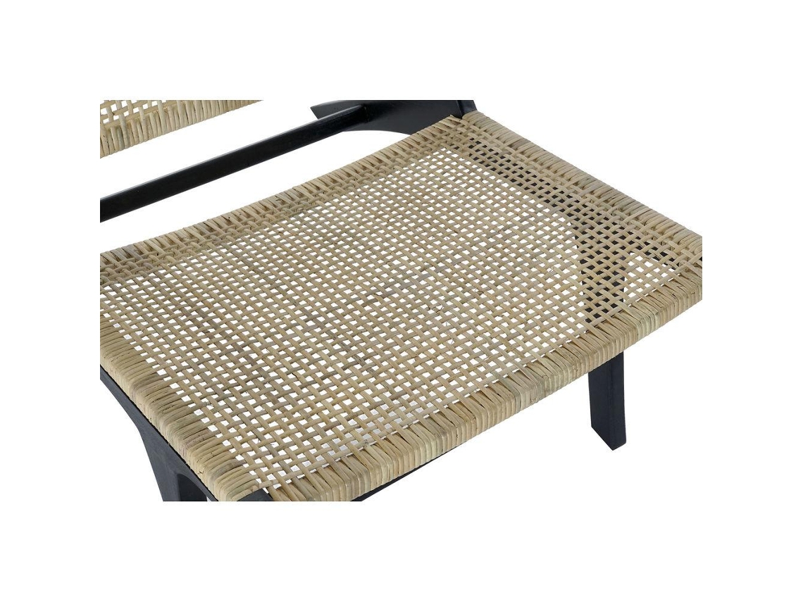 Poltrona Dkd Home Decor Preto Rotim Teca 65 X 78 X 68 Cm