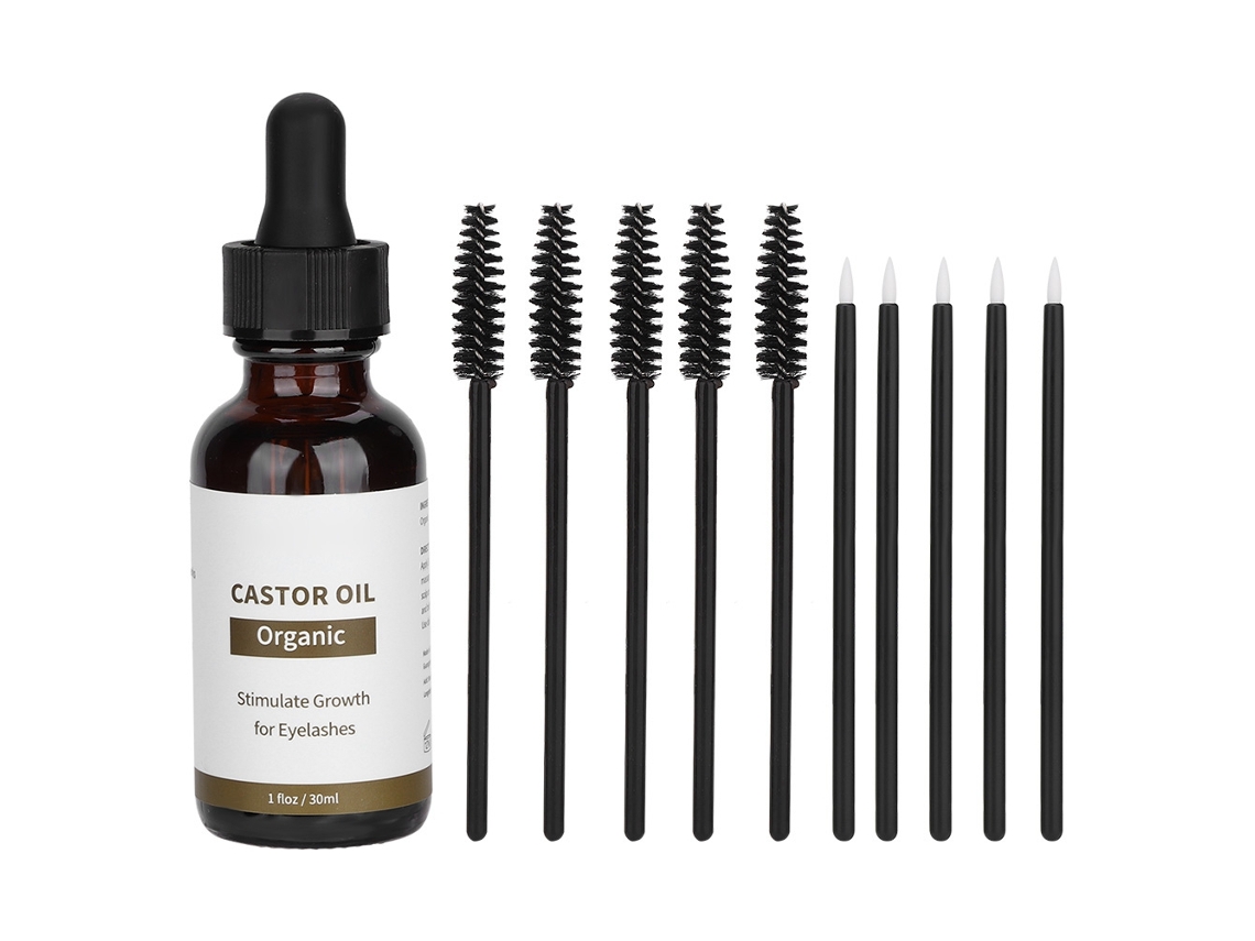 Soro De Crescimento De Cílios Com Óleo De Castanha Para Cuidado Capilar E Massagem Corporal