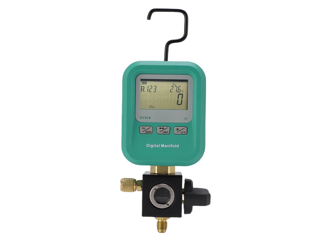Medidor Digital de Manifold com Entrada 1/4 para Pressão de Ar Condicionado e Refrigeração | S/MARCA