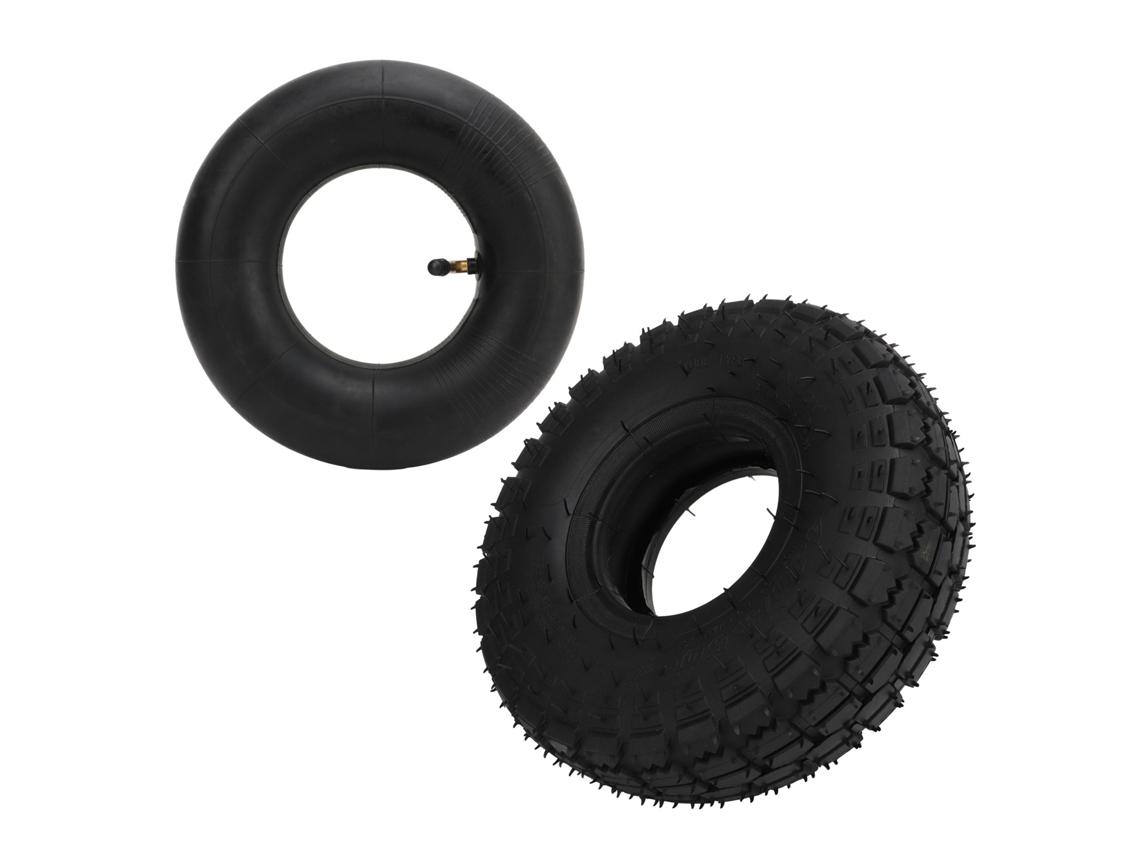 Pneu de Patinete Elétrico Mali 4.10 3.50 4 Borracha Antiderrapante com Câmara de Ar | S/MARCA