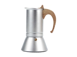 Bule Moka De Alumínio Para Casa, Compatível Com Fogão A Indução Sfushos (6 Xícaras, 300ml)