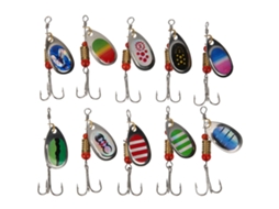 Lure Spinner Bait (spiral Weighted Metal Rotating) Rotating Metal Spinner Lure Spiral Weighted Spinner Bait Lure Accessories