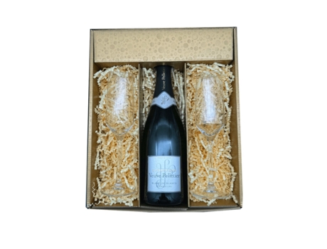 Gold Box: VEUVE PELLETIER – 1 Brut And 2 “Square” Flutes