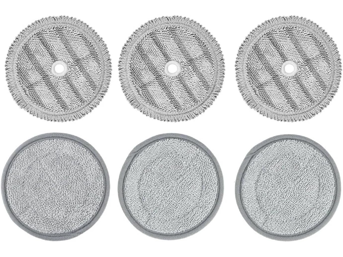 6 Pezzi Mop Pad Stracci Aspirapolvere Robot Panno Di Pulizia