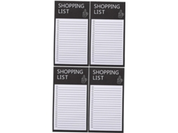 Conjunto de 2 peças com planejador curricular magnético, lista de compras e bloco de notas magnético para